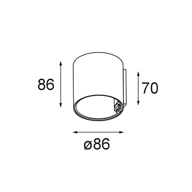 Modular Smart Tube Wall 82 S 1x DE | Applique