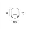 Modular Smart Tube Wall 82 S 1x DE | Applique