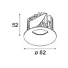 Modular Smart Cake Recessed 82 1x LED DE | Einbauspot