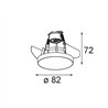 Modular Smart Kup Recessed 82 1x For Tube/Box GU10 | Einbauspot