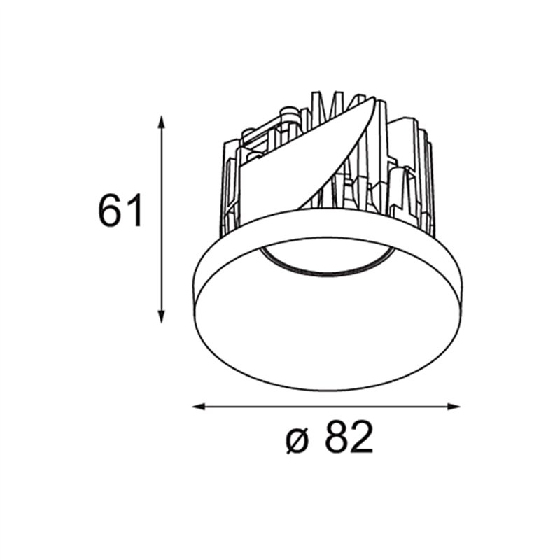 Modular Smart Kup Recessed 82 1x IP55 LED DE | Einbauspot