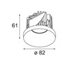 Modular Smart Kup Recessed 82 1x IP55 LED DE | Spot encastré