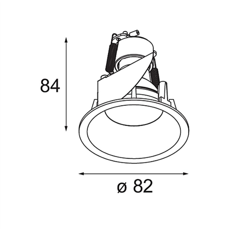 Modular Smart Lotis Recessed 82 1x GU10 | Einbauspot