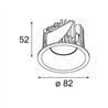 Modular Smart Lotis Recessed 82 1x LED DE | Spot encastré