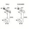 Modular Marbul Track 230V Suspended Adjustable 109 1x LED DI | Éclairage sur rail
