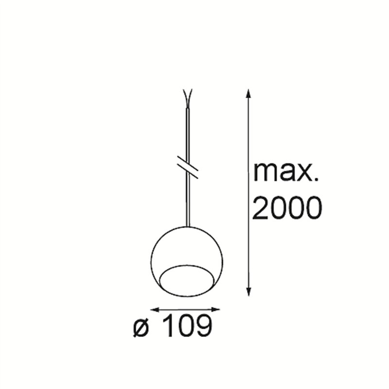 Modular Marbul Kompas Suspended 109 1x LED DE | Lampe à suspension