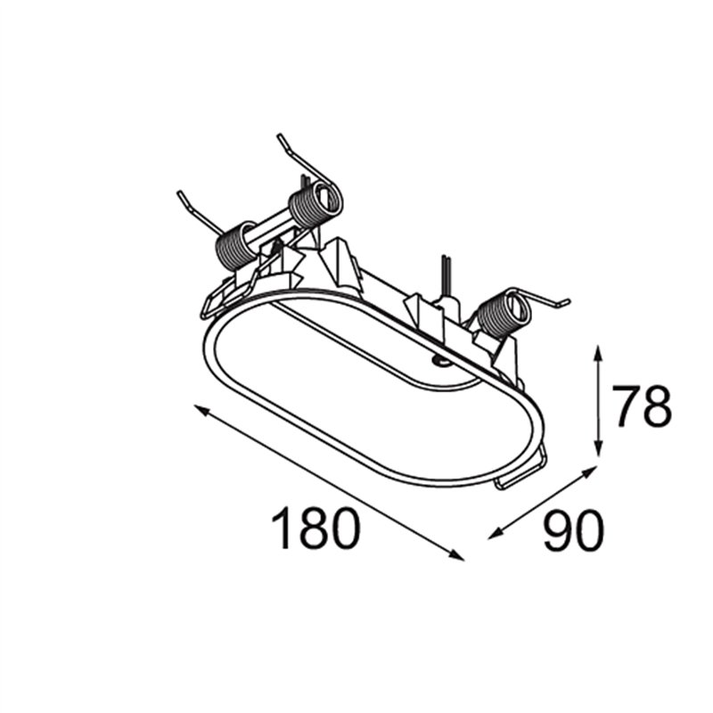 Modular Modupoint Round Deep Recessed 90 2x DE