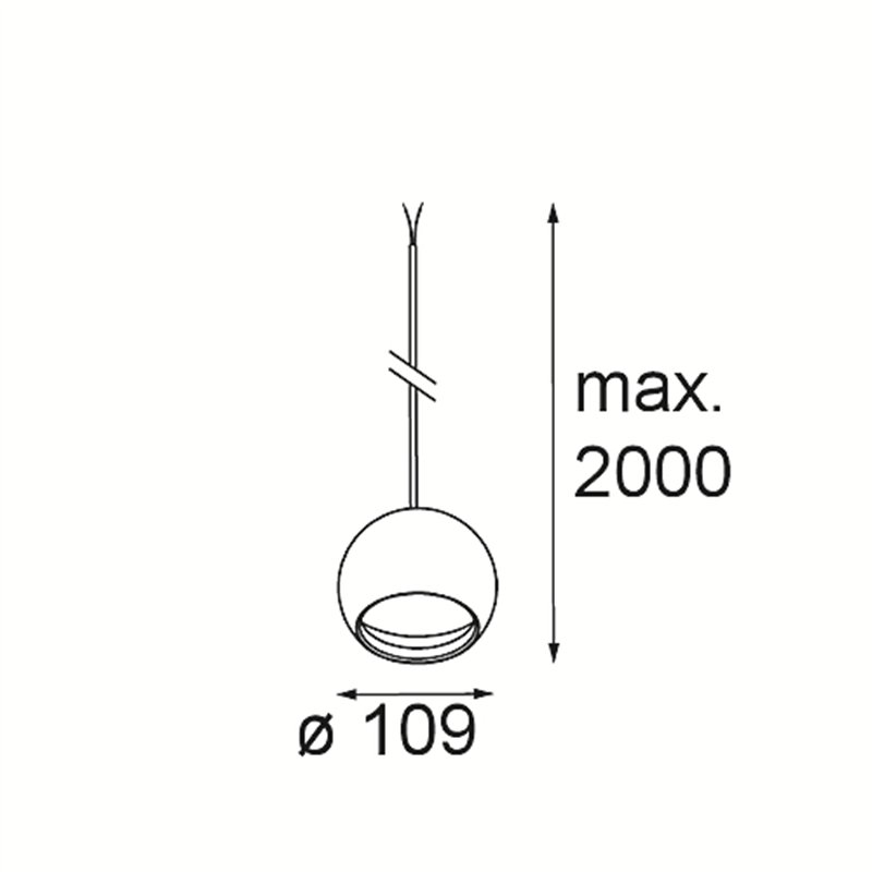 Modular Smart Ball Kompas Suspended 82 1x DE | Lampe à suspension