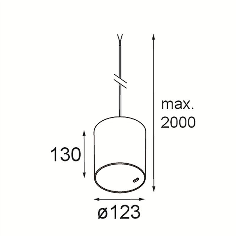 Modular Smart Tube Kompas Suspended 115 1x DE | Lampe à suspension