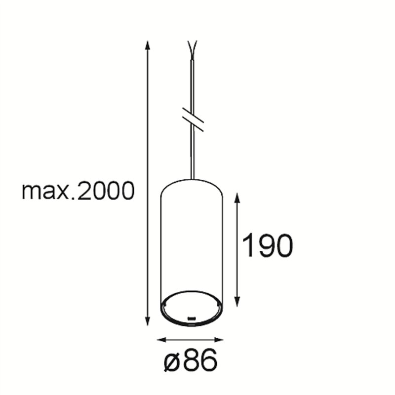 Modular Smart Tube Kompas Suspended 82 XL 1x DE | Hängelampe