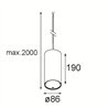 Modular Smart Tube Kompas Suspended 82 XL 1x DE | Hängelampe
