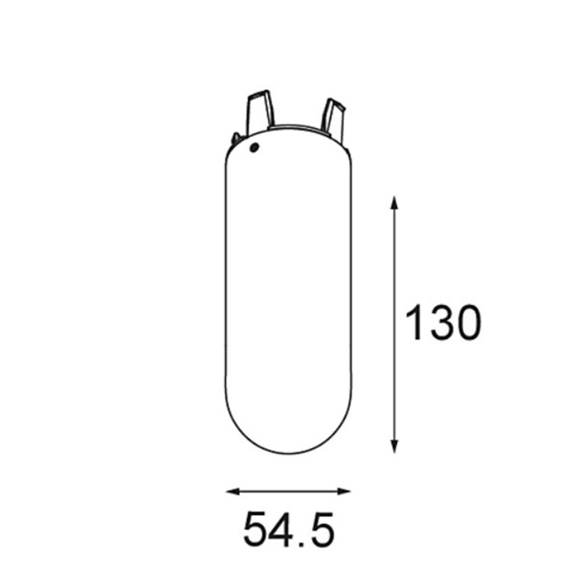 Modular Glass Tube Down 130 Placebo