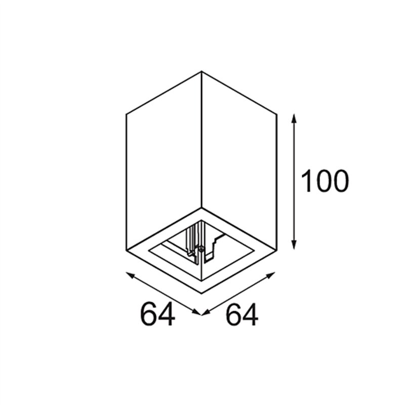 Modular Qbini Box Surface 1x DE | Plafonnier