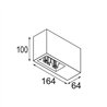 Modular Qbini Box Surface 2x DI 500mA | Plafonnier
