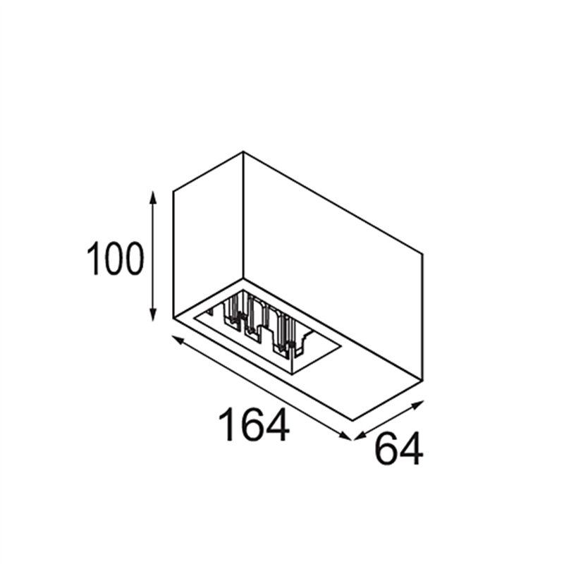 Modular Qbini Box Surface 2x 1800-3000K WD DI 250mA | Deckenlampe