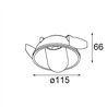 Modular Hollow Recessed Trimless Adjustable 115 1x LED DE | Einbauspot