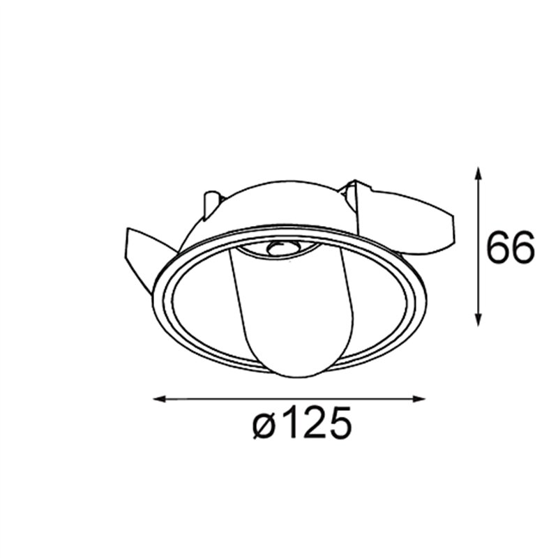 Modular Hollow Recessed Adjustable 125 1x LED DE | Einbauspot