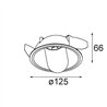 Modular Hollow Recessed Adjustable 125 1x LED DE | Einbauspot