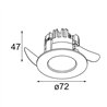Modular K 72 Recessed 72 1x IP55 LED DE | Einbauspot