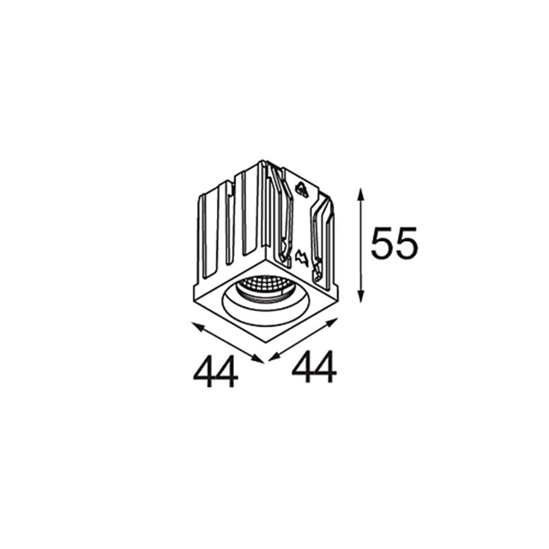 Modular Qbini Round In 1x IP55 LED DE | Einbauspot