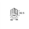 Modular Qbini Round Out 1x IP55 LED DE | Spot-encastré
