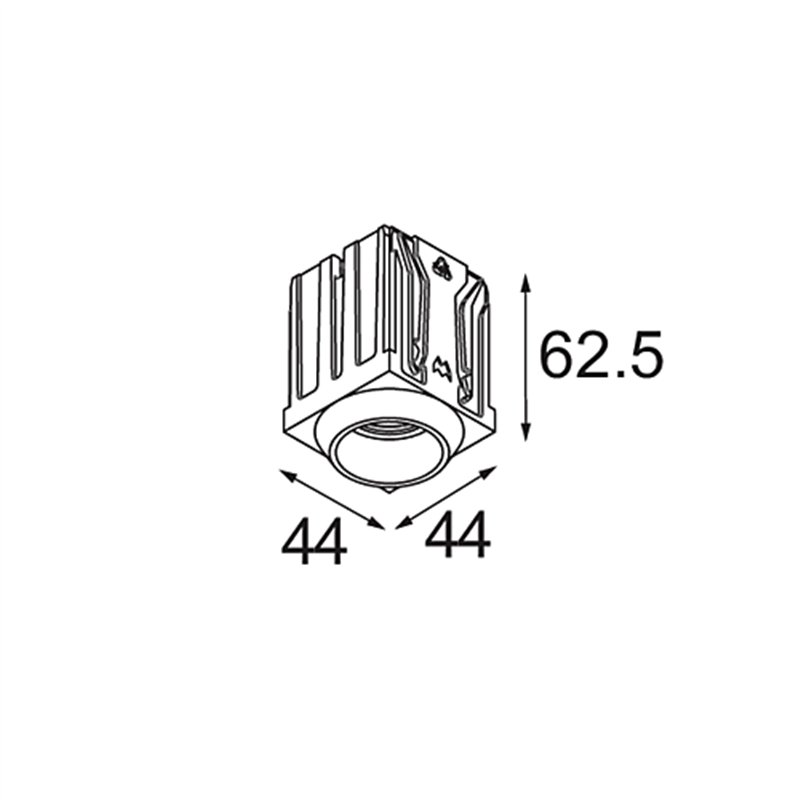 Modular Qbini Round Tapered 1x IP55 LED DE | Einbauspot