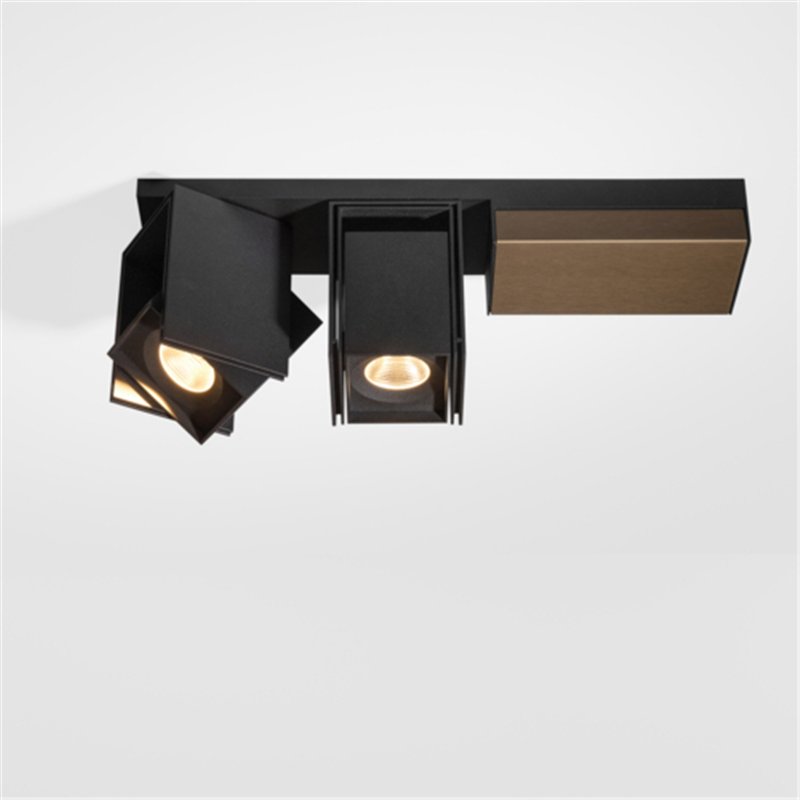 Modular Rektor Surface Adjustable 78x78 2x LED DI | Plafonnier / Applique