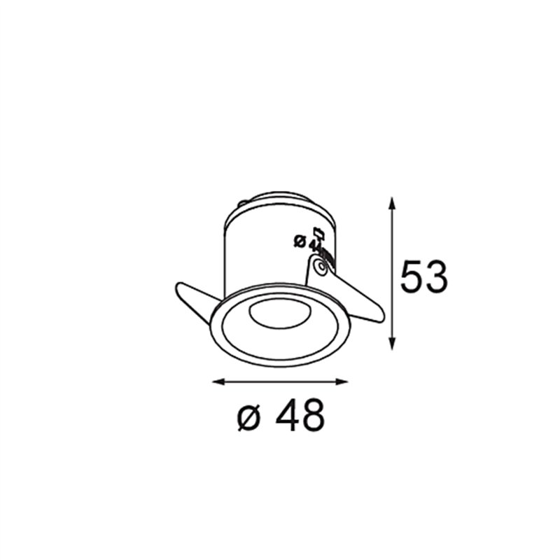 Modular Smart Cake Recessed 48 1x HO IP55 LED DE | Einbauspot