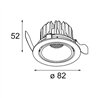 Modular Smart Lotis Recessed Adjustable 82 1x LED DE | Spot encastré