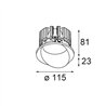 Modular Wink Recessed 115 1x IP54 LED DE | Einbauspot