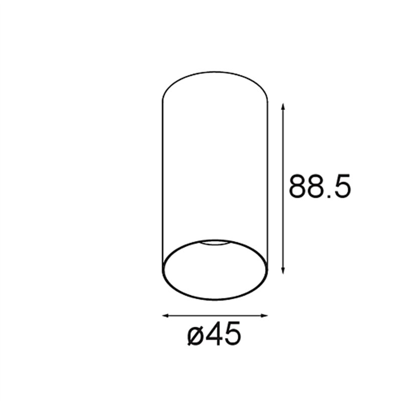 Modular Minude Surface 45 1x LED DE | Plafonnier