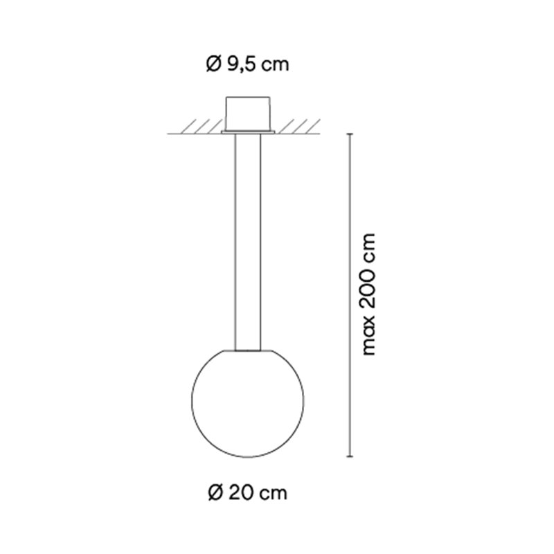 Vibia Circus solo Ø 20 cm - 0185 Hängelampe