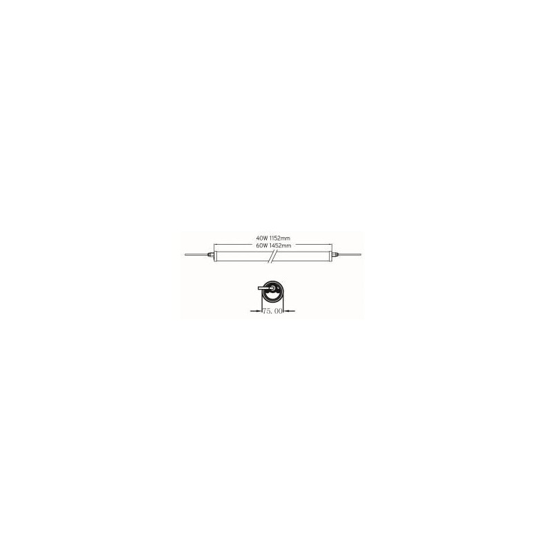 Integratech Protect 1.2m 40W IP69K PC EM 3h 4W