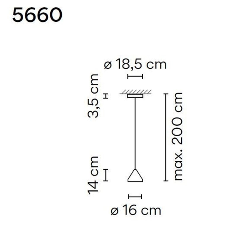 Vibia North 16 lampe a suspension