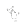 IP44 Stic Lampe Murale