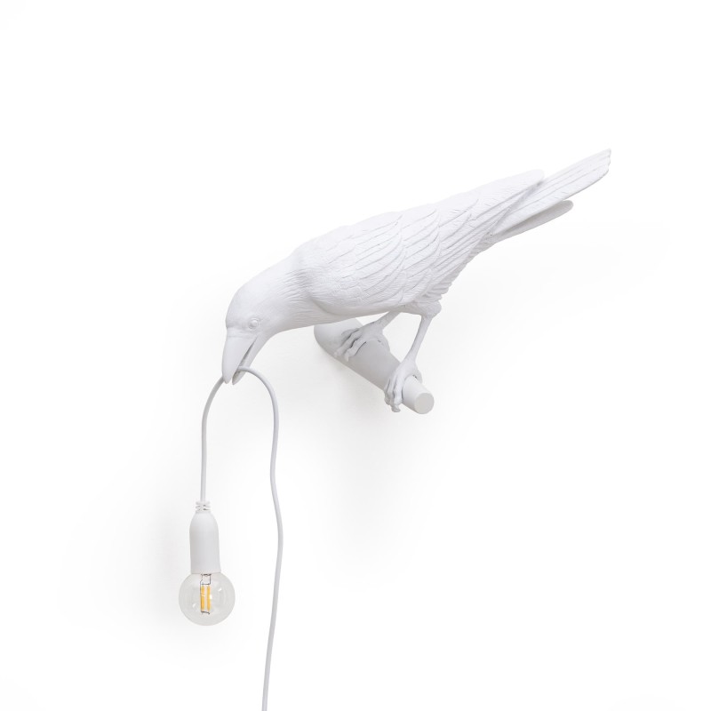 SELETTI Lampe Oiseau Gauche Intérieur Blanc