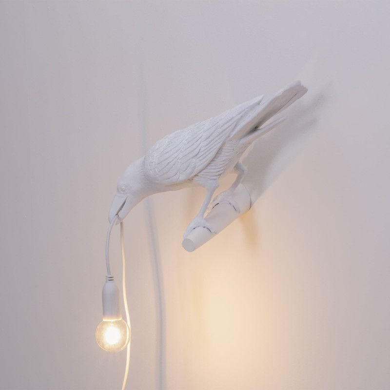 SELETTI Lampe Oiseau Gauche Intérieur Blanc