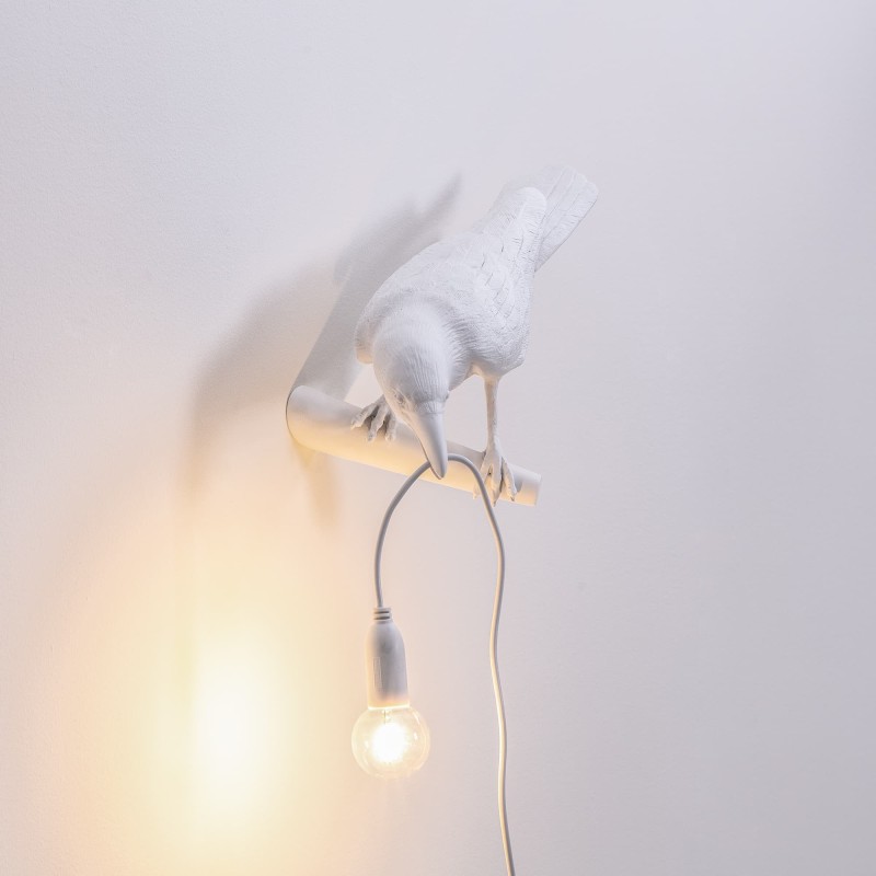 SELETTI Lampe Oiseau Gauche Intérieur Blanc