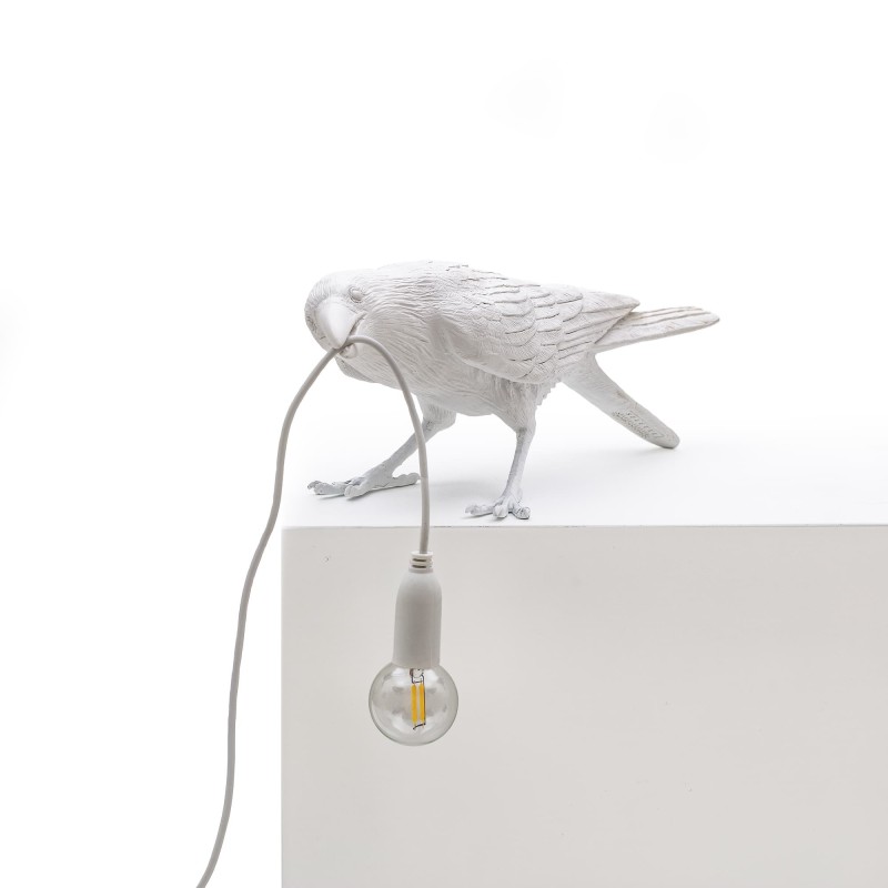 SELETTI Lampe Oiseau En Jouant Intérieur Blanc