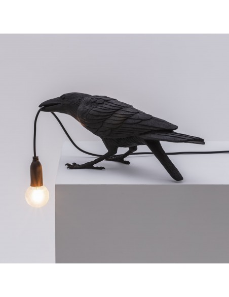SELETTI Lampe Oiseau En Jouant Extérieur Noir