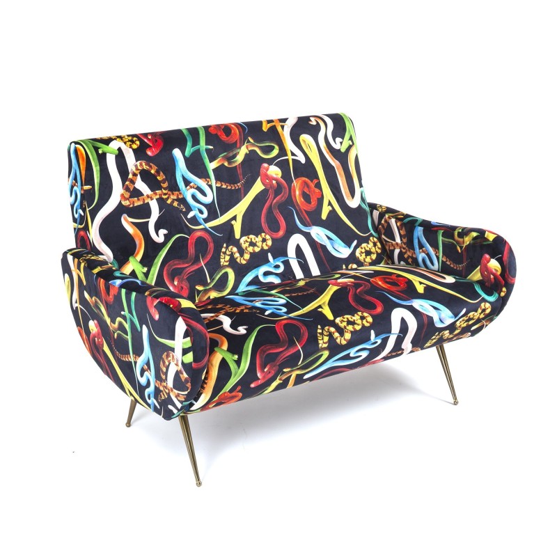 SELETTI Toiletpaper Canapé deux places - Serpents