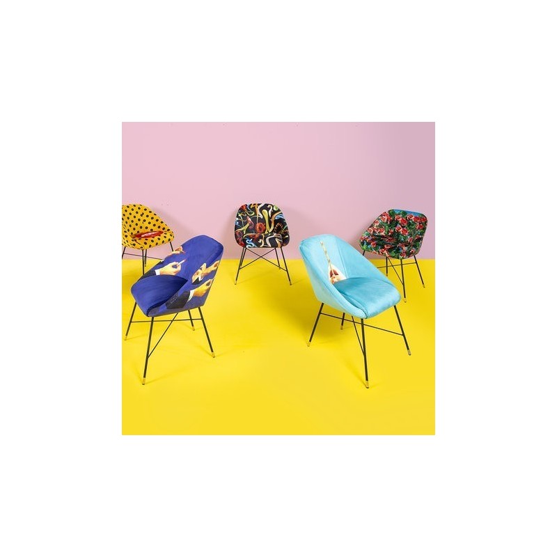 SELETTI Toiletpaper Chaise  - Roses