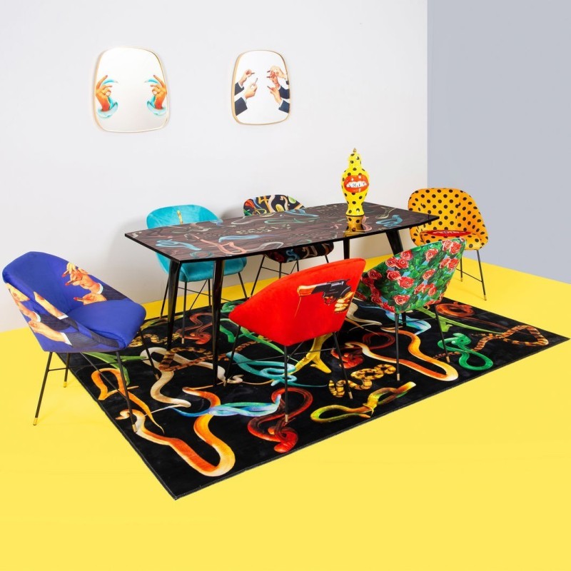 SELETTI Toiletpaper Chaise  - Roses
