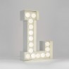 SELETTI Vegaz Lettre métal avec LED - L