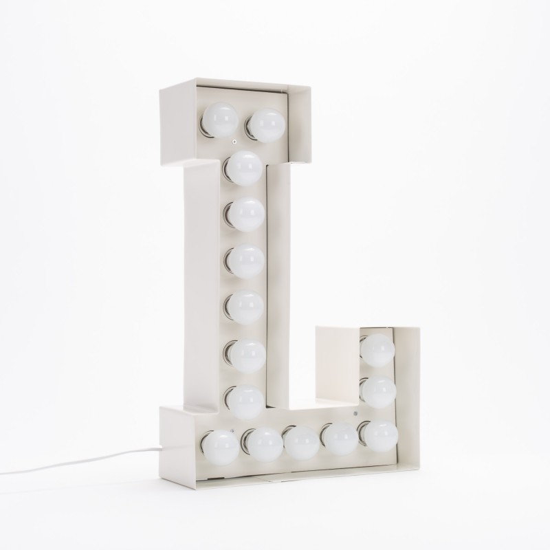 SELETTI Vegaz Lettre métal avec LED - L