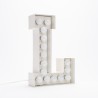 SELETTI Vegaz Lettre métal avec LED - L