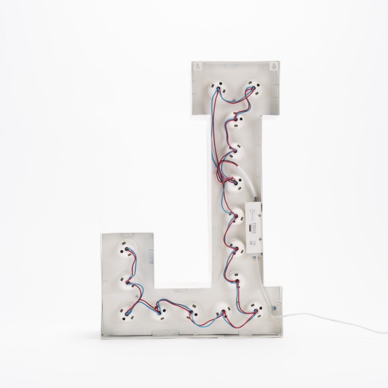 SELETTI Vegaz Lettre métal avec LED - L