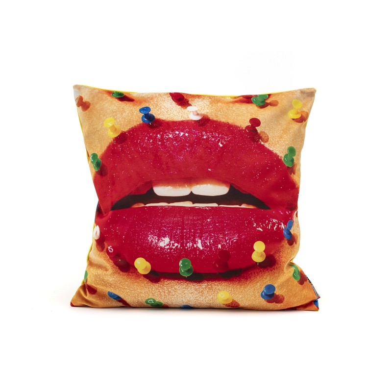 SELETTI Toiletpaper Pillow  - Mouth With Pins