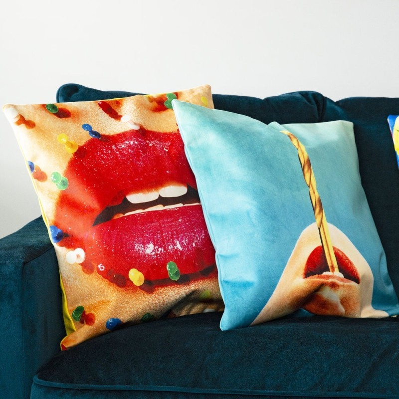 SELETTI Toiletpaper Pillow  - Mouth With Pins
