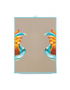 SELETTI Toiletpaper Miroir 30x40 cm - Hands With Snakes